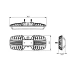 Pandora LED 010 — габаритный чертёж