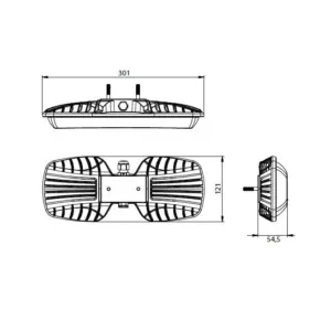 Pandora LED 010 — габаритный чертёж