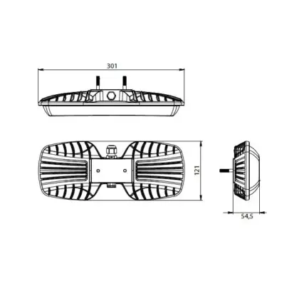 Pandora LED 010 — габаритный чертёж