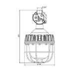 Pandora LED 040EP — габаритный чертёж