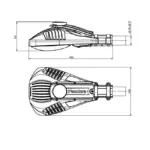 Pandora LED 345 — габаритный чертёж