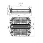 Pandora LED 505 — габаритный чертёж