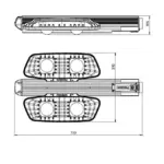 Pandora LED 575 — габаритный чертёж