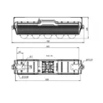 Pandora LED 635 PN-380 — габаритный чертёж