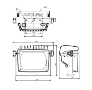 Pandora LED 820 E — габаритный чертёж