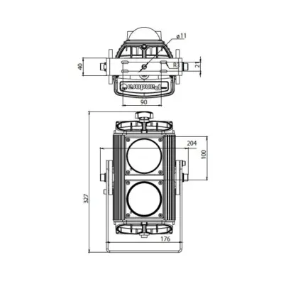 Pandora LED 835-120 — габаритный чертёж
