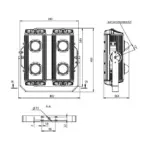 Pandora LED 835-240 — габаритный чертёж