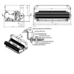 Pandora LED 890-400 — габаритный чертёж